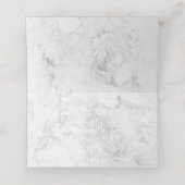 Chique wit marmeren tafel nummer zitnaam (Binnenkant ongevouwen)