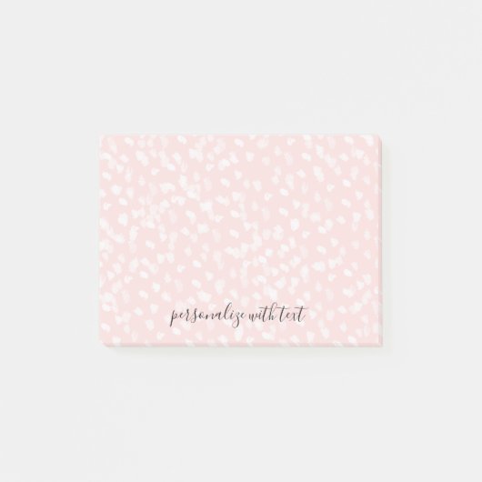 Chique witte roze vlekken post-it® notes (Voorkant)