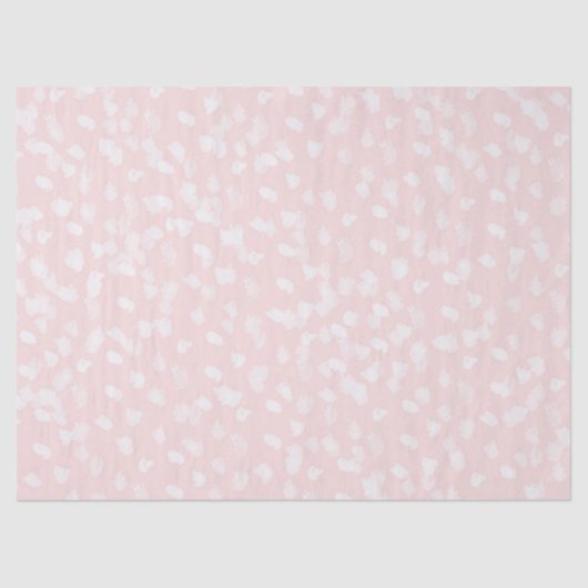 Chique witte roze vlekken tissuepapier (Voorkant)