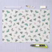 Chique woestijn retro blush groene vlinder bladere tissuepapier (Craft)