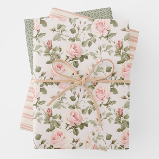 Chique zachte bloesem inpakpapier vel (In situ)