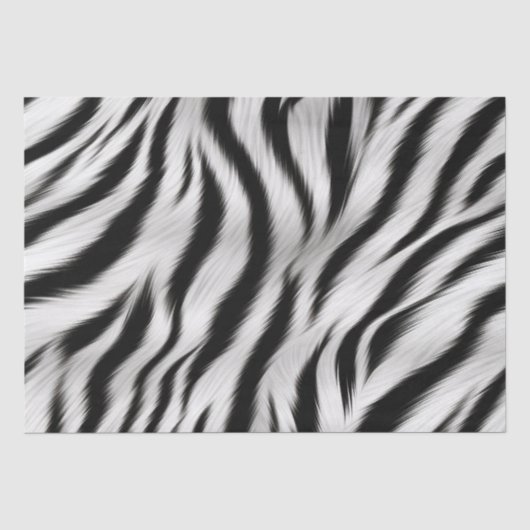 Chique Zebra Dierenprint Bruiloft Feest Tissuepapier (Voorkant)