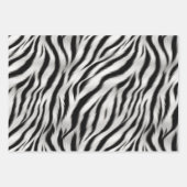 Chique Zebra Dierenprint Bruiloft Inpakpapier Vel (Voorkant 2)