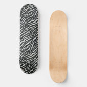 Chique Zebra Dierenprint Esthetisch Skateboard (Voorkant)