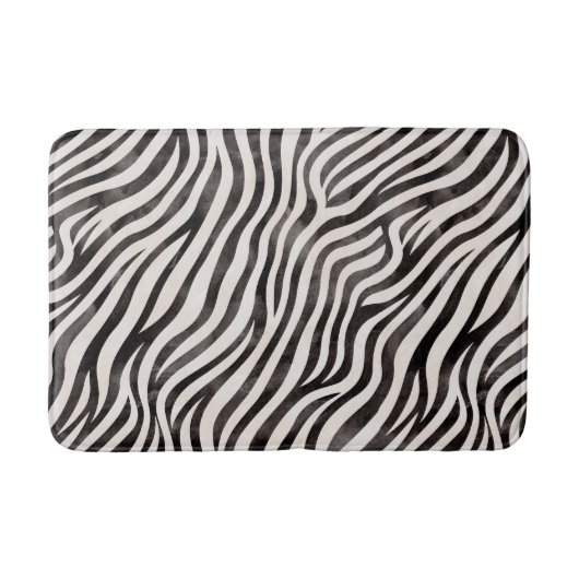 Chique zebra print badmat (Voorkant)