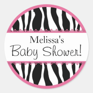 Chique Zebra Print Sticker R-PKBK