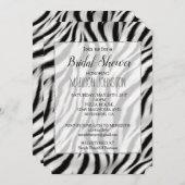 Chique zebraprint kaart (Voorkant / Achterkant)