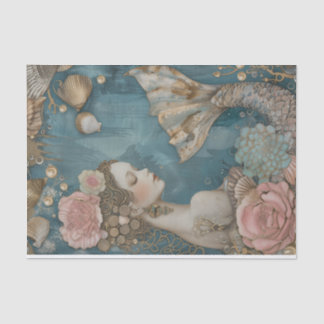 chique zeemeermin decoupage tissuepapier