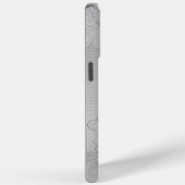 Chique zilveren kant Case-Mate iPhone case (Achterkant / Rechts)