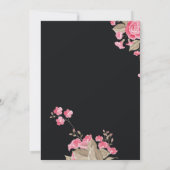 Chique Zwart & Goud Geometrisch lijst Verjaardagsf Kaart (Achterkant)