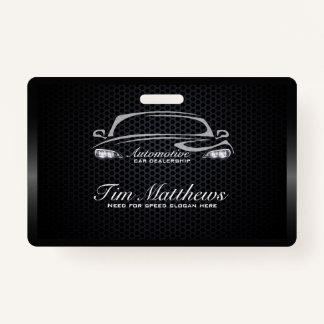 Chique zwart minimalistische moderne auto business badge
