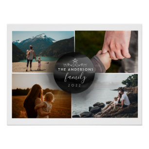 Chique zwart-wit decoratief 4 foto's perfect poster