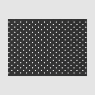 Chique zwart-wit Polka Dots Patroon Gift Wrap Tissuepapier