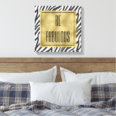 Chique Zwart Wit Zebra Print Fabulous (Insitu (Slaapkamer))