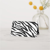 Chique zwart-wit zebraprint safari verjaardagsfees (Achterkant)