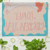 Chiquitita ABBA Serviette de thé au poulet (Plié)