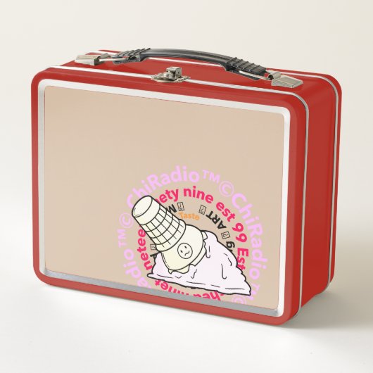 ChiRadio LLC IceCream logo Lunch Box (Voorkant)