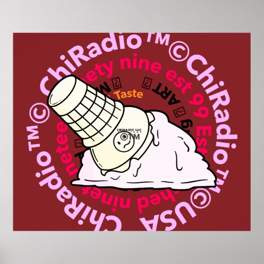 ChiRadioLLC™ IceCream Poster (Voorkant)