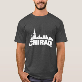 CHIRAQ Skyline – Distressed Urban Graphic Tee T-shirt