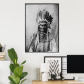 Chiricahua Apache Geronimo Goyathlay Goyahkla Poster (Thuiskantoor)