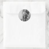 Chiricahua Apache Geronimo Goyathlay Goyahkla Ronde Sticker (Tas)