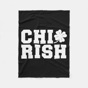 Chirish St. Patrick's Day Chi-iers Grappig Chicago Fleece Deken