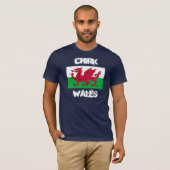 Chirk, Wales met Welsh flag T-shirt (Voorkant volledig)