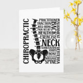 Chiro chiropractor kaart (Gele Bloem)