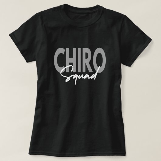Chiro Squad Chiropractor Assistent T-shirt (Design voorkant)