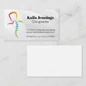 Chiroparter | Spine Care Backbone Logo Visitekaartje (Voorkant / Achterkant)