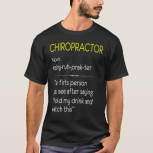 Chiroparter Zelfstandig naamwoord Baan Wervelkolom T-shirt
