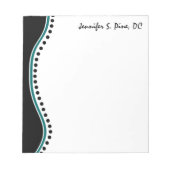 Chiropracteur de points élégants Bloc-notes person (Devant)