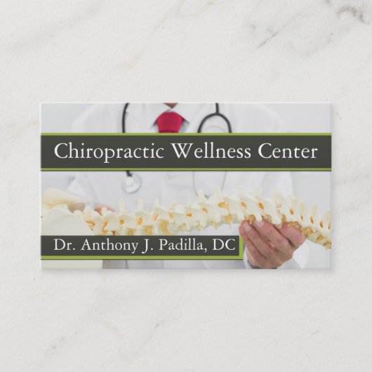 CHIROPRACTEUR Professionnel ET Carte de visite DE (Devant)