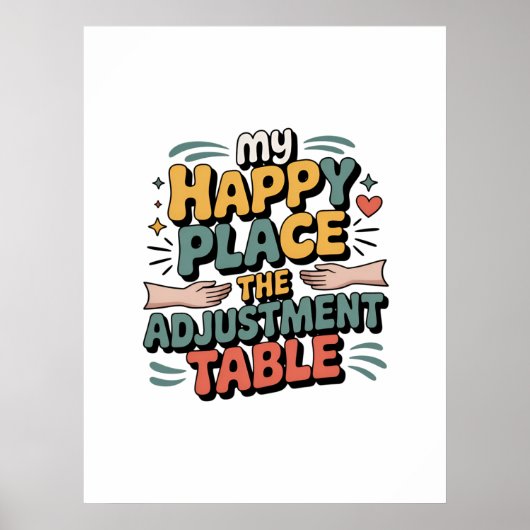 Chiropractic Adjustment Bliss for Back Pain Relief Poster (Voorkant)