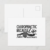 Chiropractic Because Life Spine Chiropractor Briefkaart (Voorkant / Achterkant)