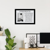 Chiropractic Corrects Subluxation Quote Poster (Thuiskantoor)