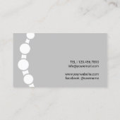 Chiropractic Custom Spine Logo Chiropractor Visitekaartje (Achterkant)