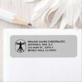 Chiropractic DaVinci Logo Étiquettes (En situation)