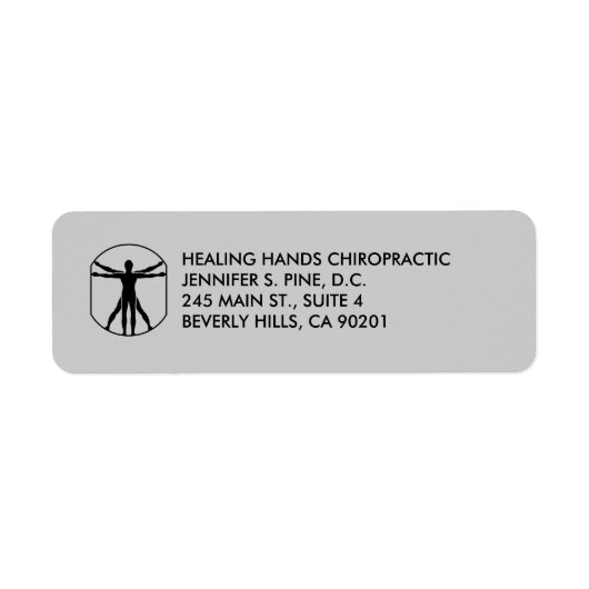 Chiropractic DaVinci Logo Labels (Voorkant)