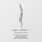 Chiropractic Doctor brand Raamsticker (Vel)