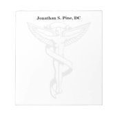 Chiropractic Emblem Personalized Notitieblok (Voorkant)