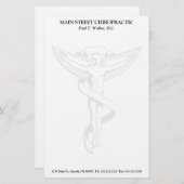 Chiropractic Emblem Stationery Briefpapier (Voorkant / Achterkant)
