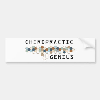 Chiropractic Genius Bumpersticker