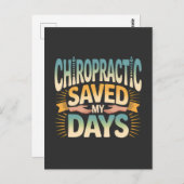 Chiropractic Healing and Back Pain Relief Briefkaart (Voorkant / Achterkant)