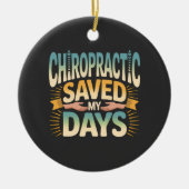 Chiropractic Healing and Back Pain Relief Keramisch Ornament (Voorkant)
