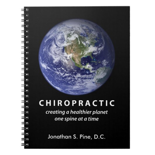 Chiropractic Healthier Planet Notebook Notitieboek (Voorkant)