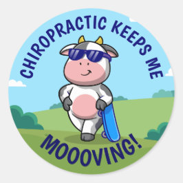 Chiropractic houdt me Kinder drijfveren Ronde Sticker