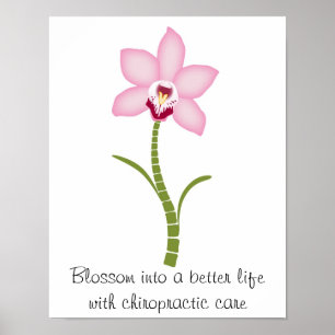 Chiropractic Orchid Poster
