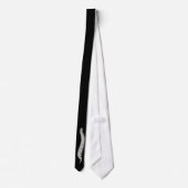 Chiropractic Spine Necktie Black Stropdas (Achterkant)