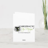 Chiropractic Spine Pop Art Cartes de notes (Dos)